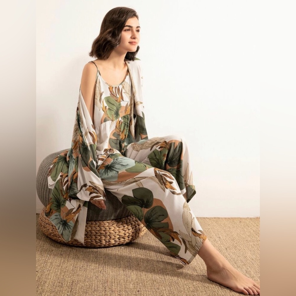 SHEIN Tropical Robe, S